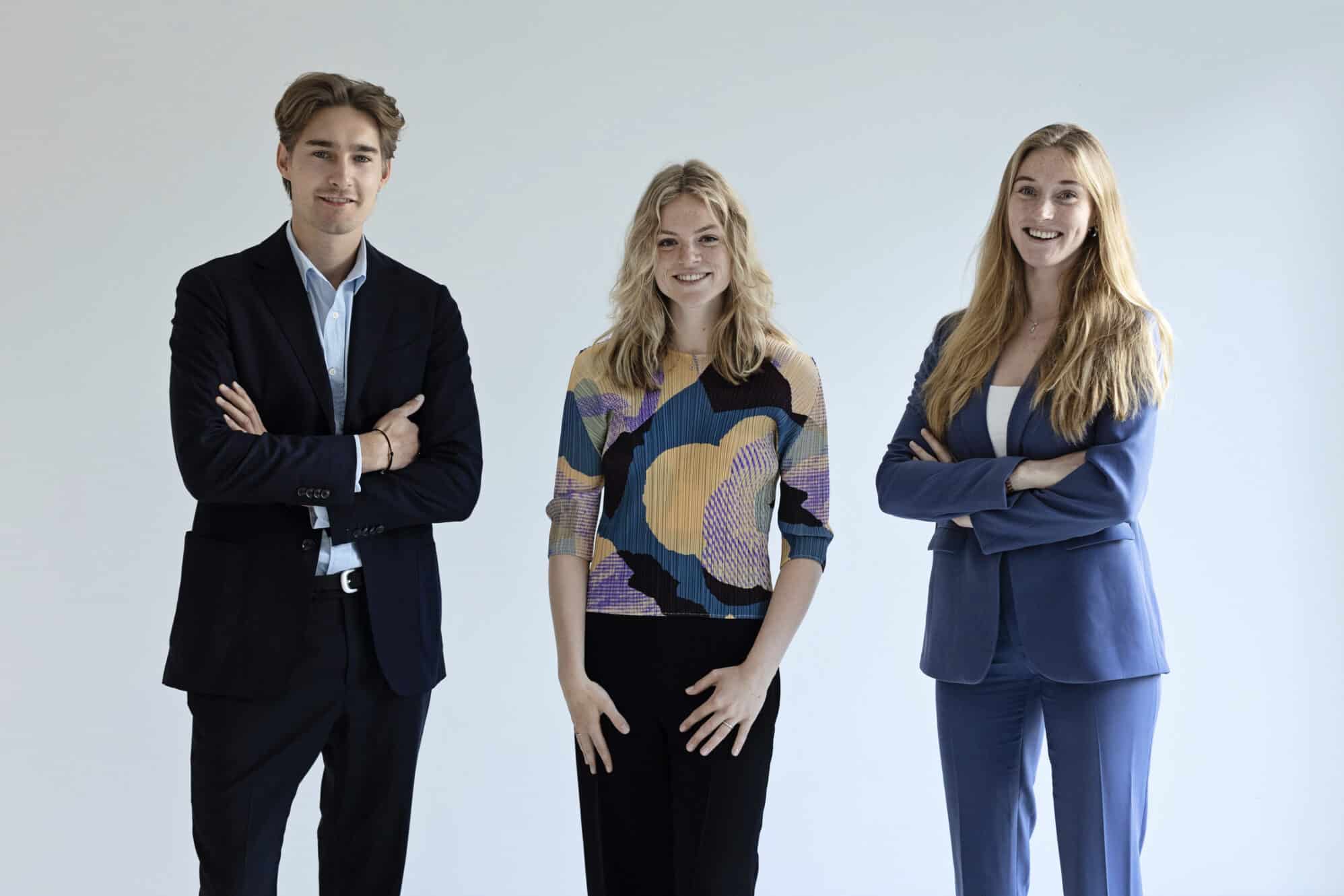 Group photo of Jelle, Ella, Jolijn